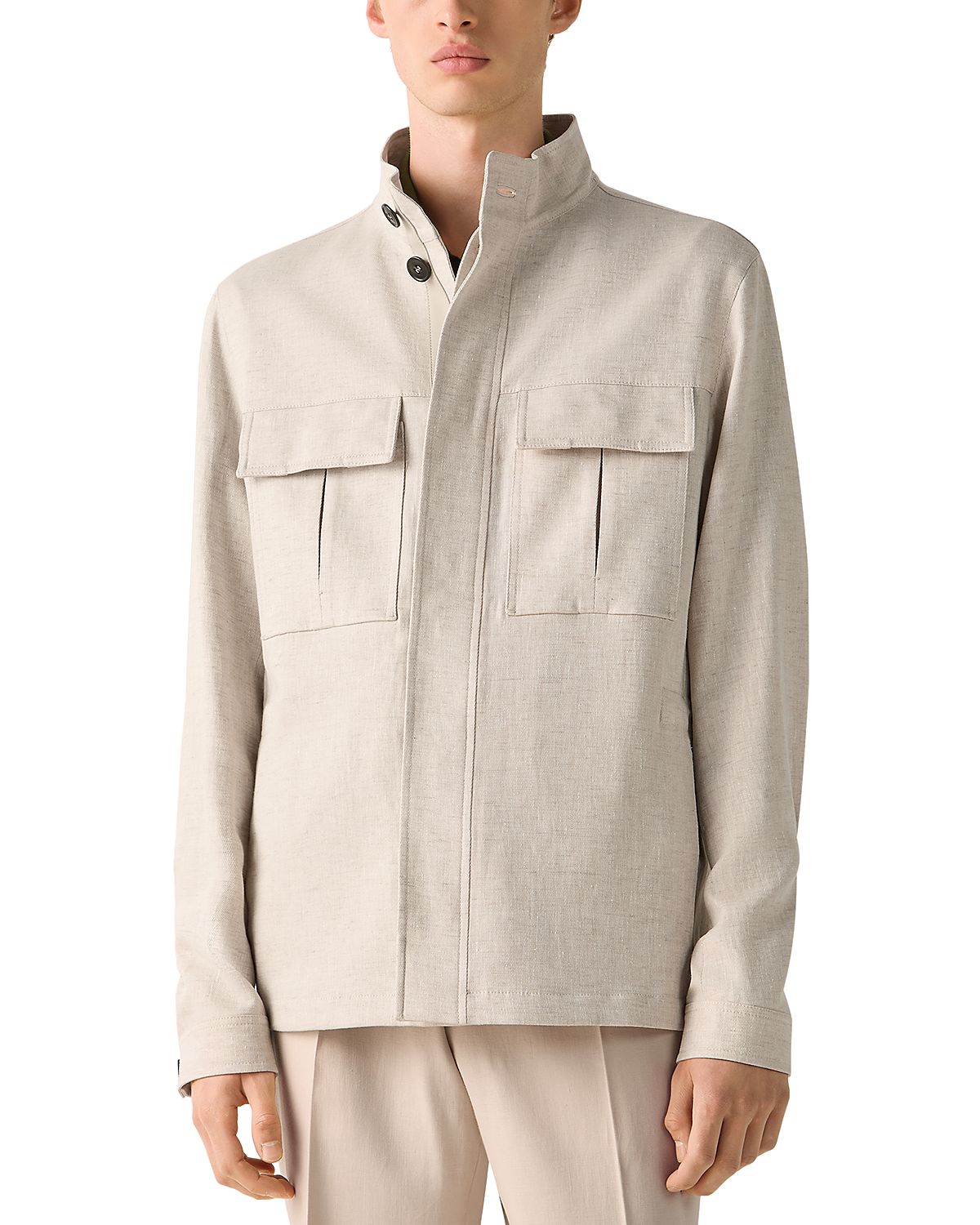 Zegna Oasi Lino Field Jacket