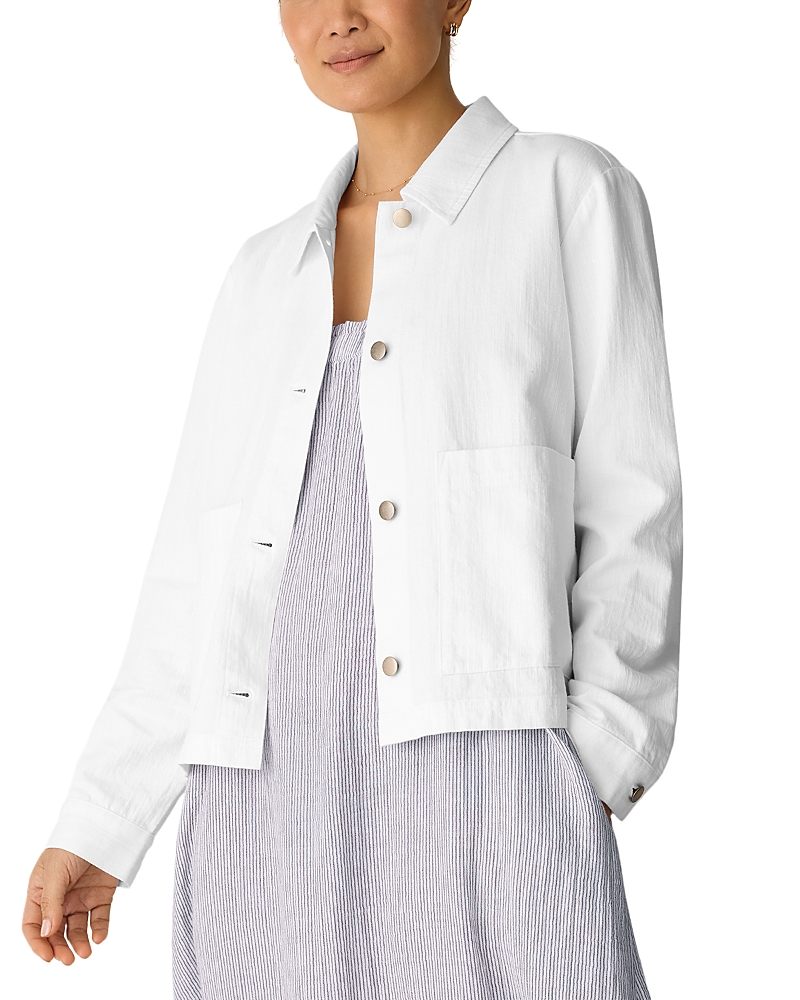 Eileen Fisher Petites Collared Jacket