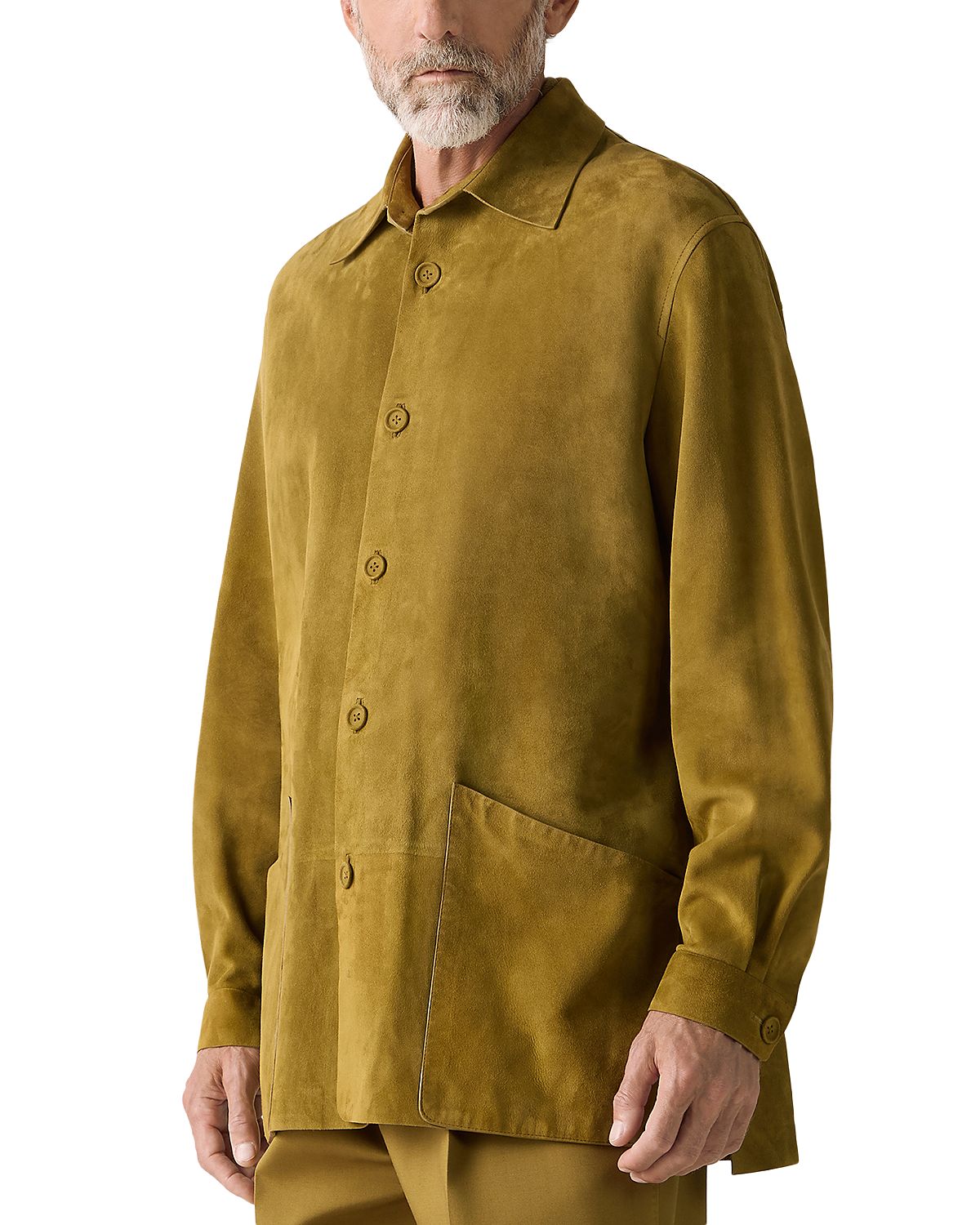 Zegna Leather Overshirt