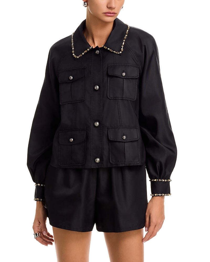 Cinq a Sept Adami Rhinestone Chain Jacket
