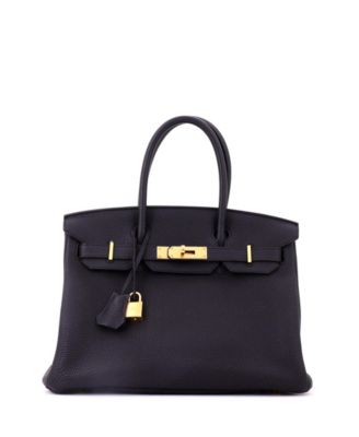Birkin 30 Handbag Black Togo with Gold Hardware