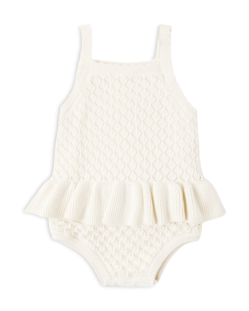 Rylee + Cru Girls' Crochet Ruffle Romper - Baby