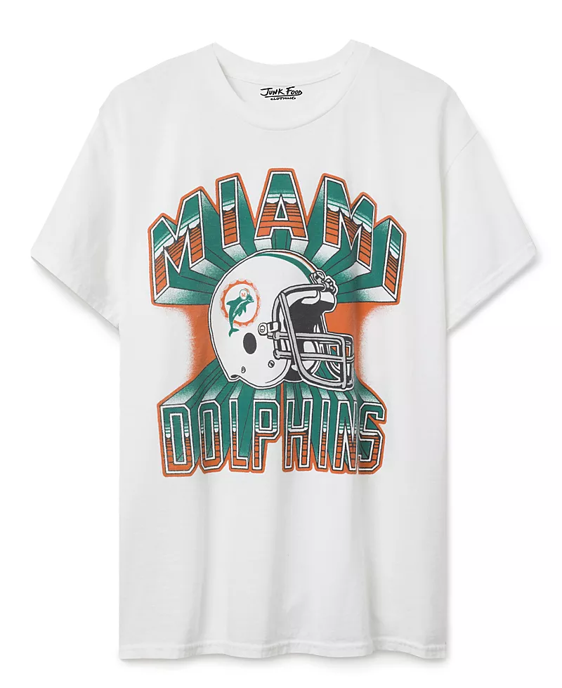 Junk Food Clothing Unisex Miami Dolphins Heroic Tee