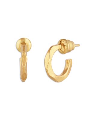 18k & 22K Yellow Gold Thor Small Hoop Earrings