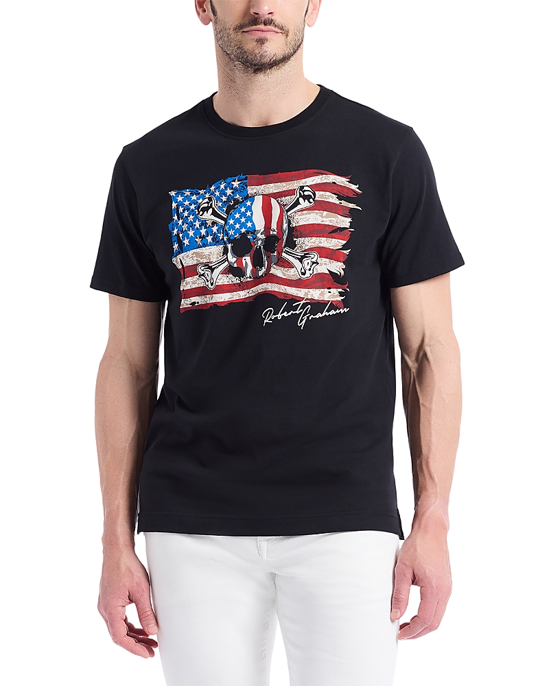 Robert Graham Skull Flag Short Sleeve Graphic Tee