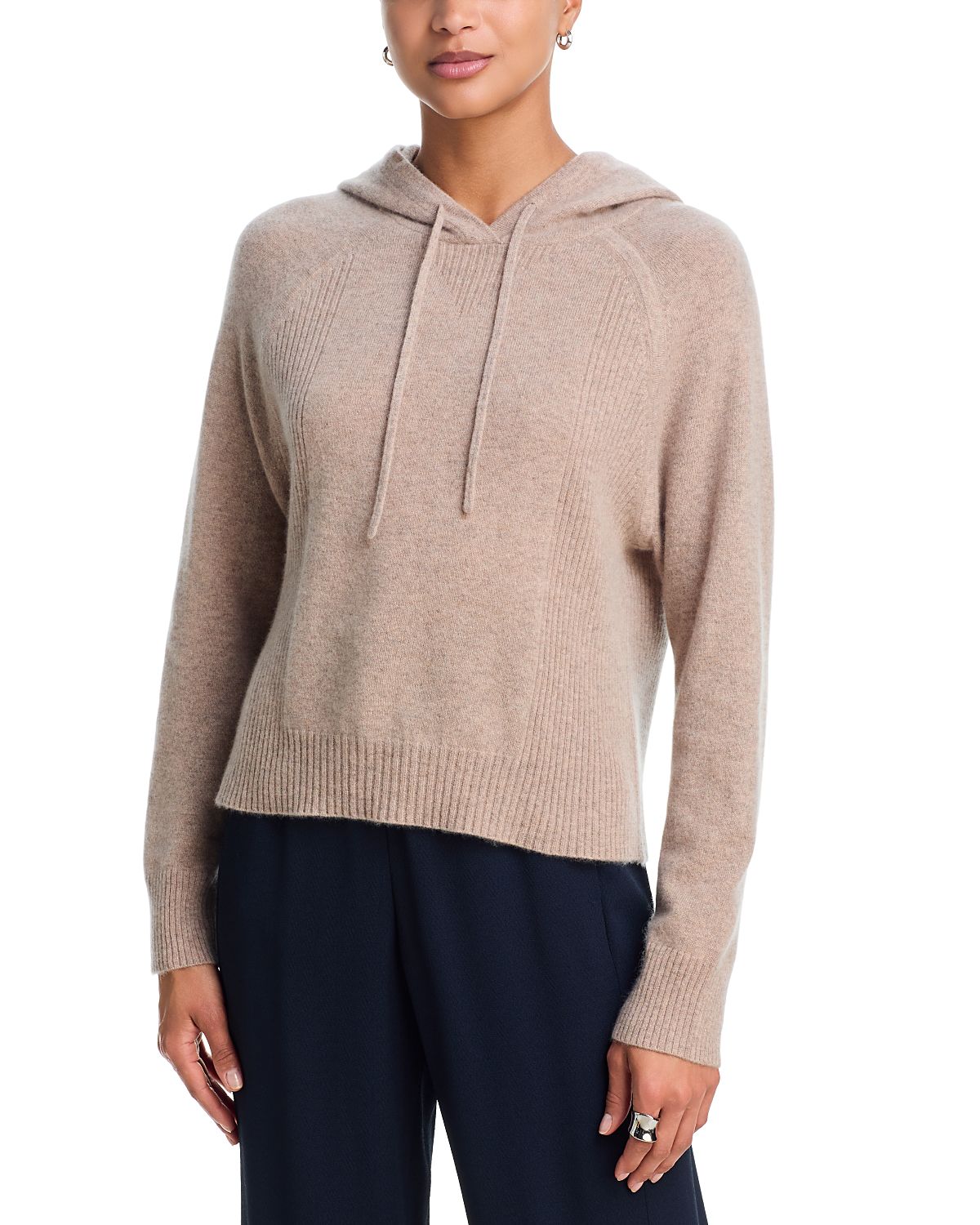 Aqua Pullover Cashmere Hoodie - Exclusive
