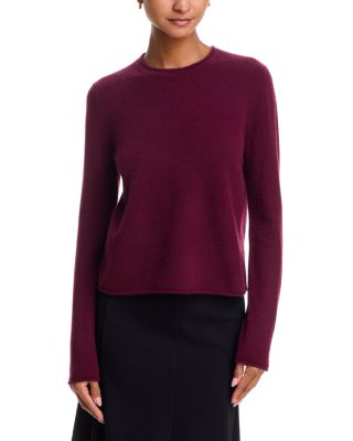 100% Cashmere Rolled Edge Sweater - Exclusive
