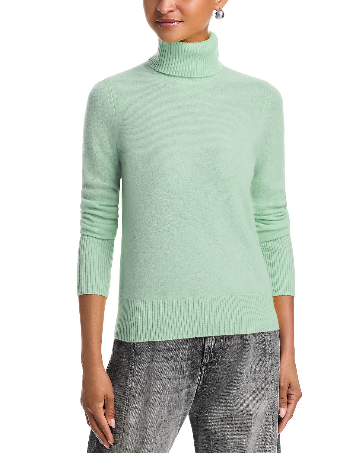 Aqua 100% Cashmere Turtleneck Sweater - Exclusive