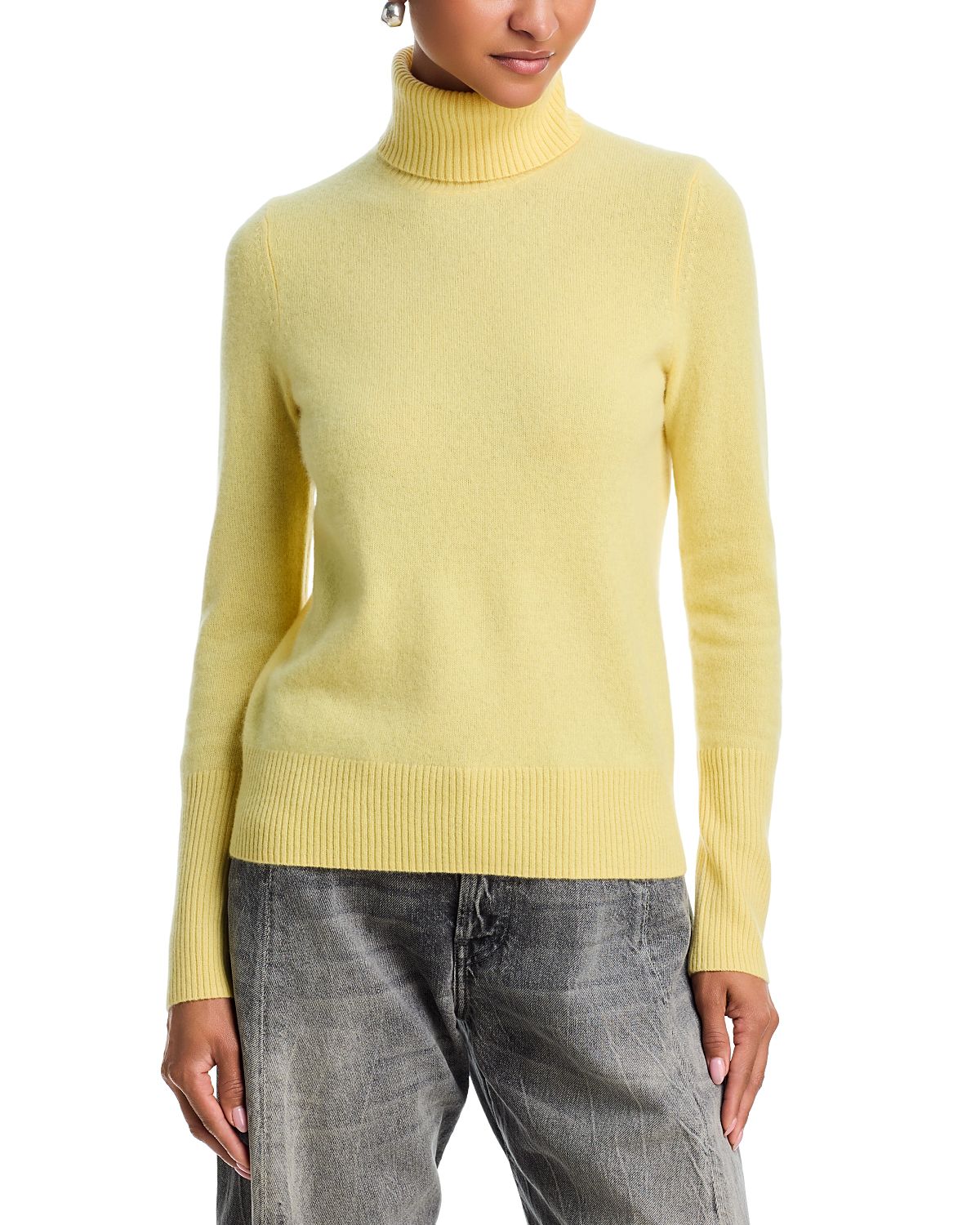 Aqua 100% Cashmere Turtleneck Sweater - Exclusive