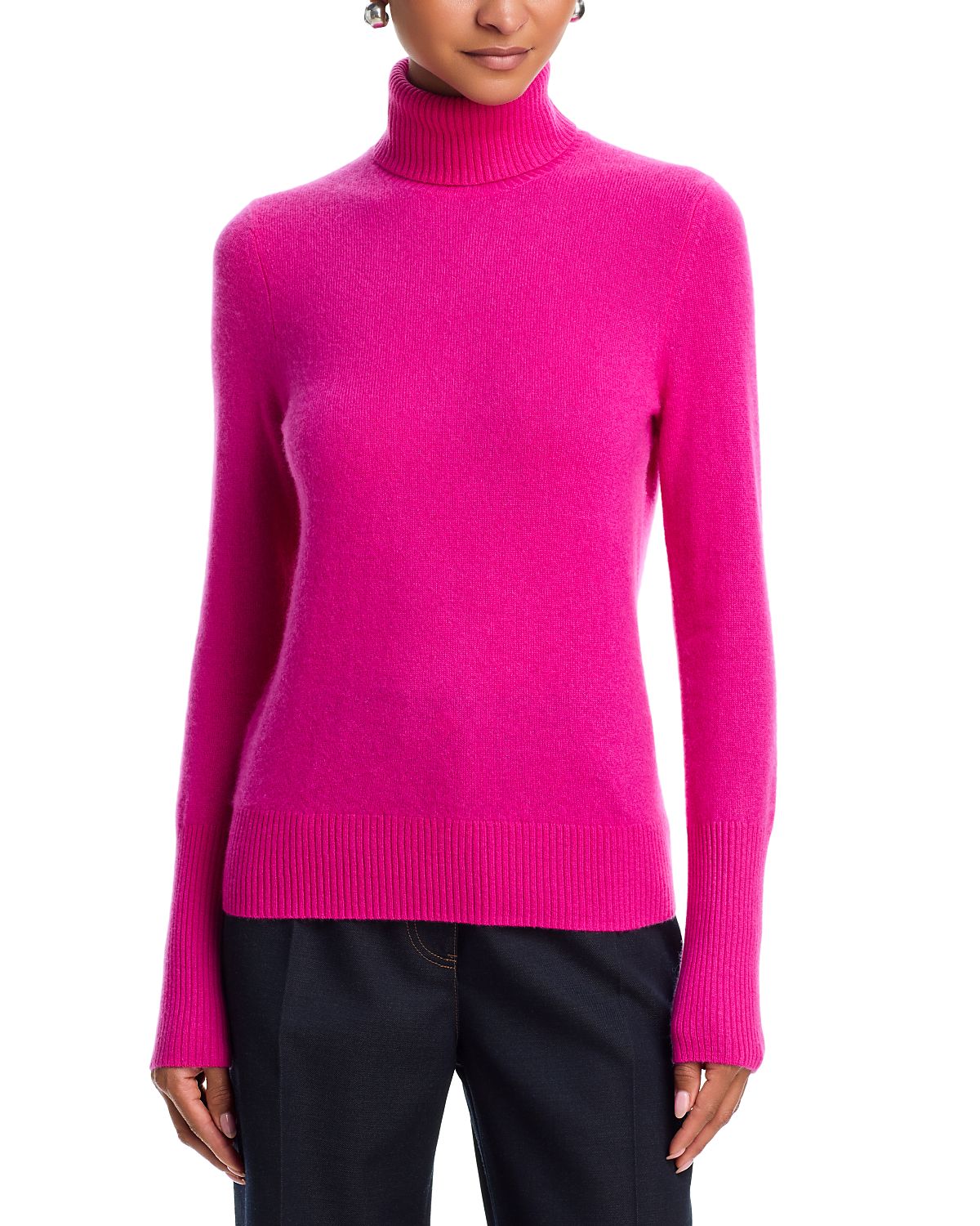 Aqua 100% Cashmere Turtleneck Sweater - Exclusive