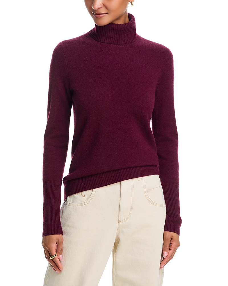 Aqua 100% Cashmere Turtleneck Sweater - Exclusive