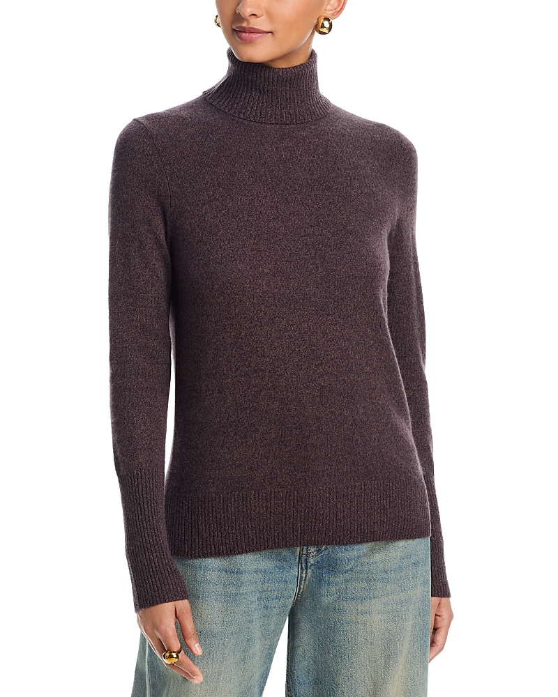 Aqua 100% Cashmere Turtleneck Sweater - Exclusive