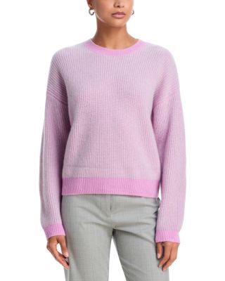100% Cashmere Shaker Stitch Crewneck Sweater - Exclusive