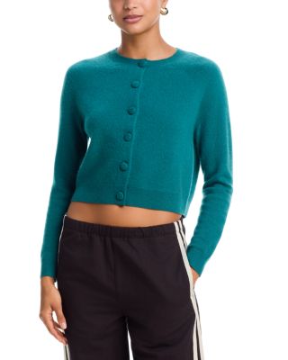 100% Cashmere Crewneck Cardigan - Exclusive
