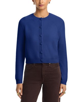 100% Cashmere Crewneck Cardigan - Exclusive