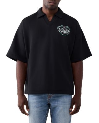 French Terry Sketched Logo Boxy Shirt