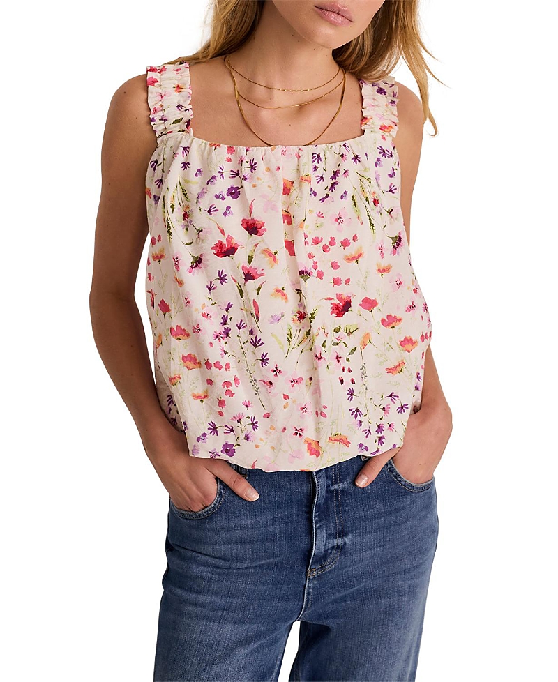 Mint Velvet Women's Print Bubble Hem Top
