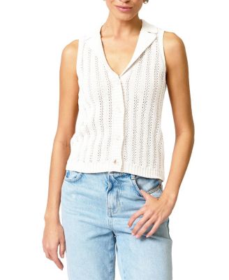  Women's Francie Mesh Stitch Sleeveless Vest