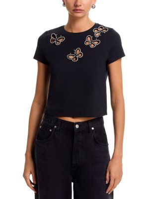 Cindy Embellished Cropped Top
