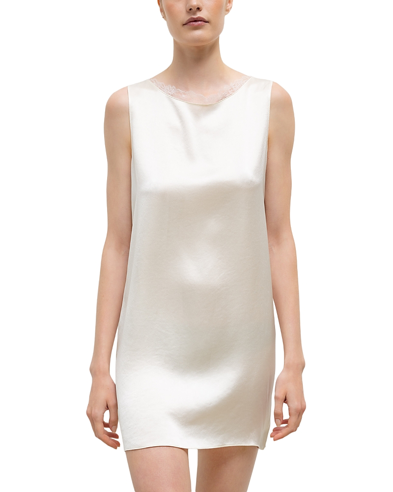 Leset Barb Lace Trim Sleeveless Dress