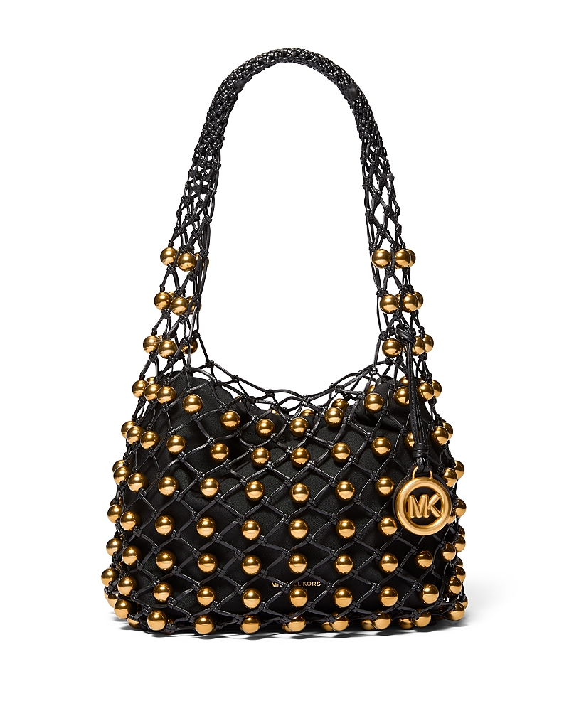 Michael Kors Gwen Small Woven Hobo Bag