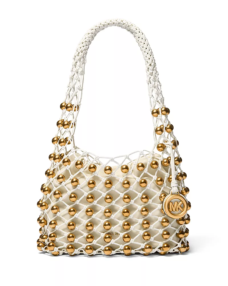 Michael Kors Gwen Small Woven Hobo Bag