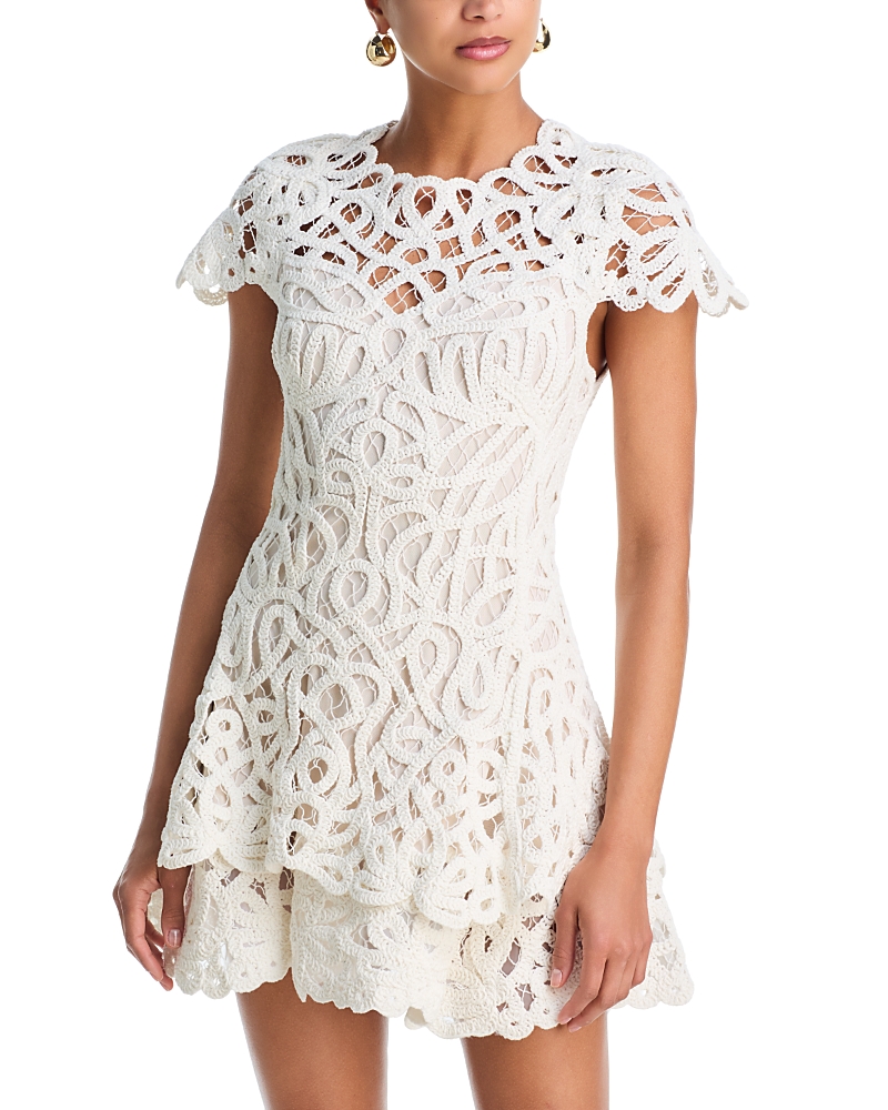 Simkhai Lina Lace Guipure Mini Dress