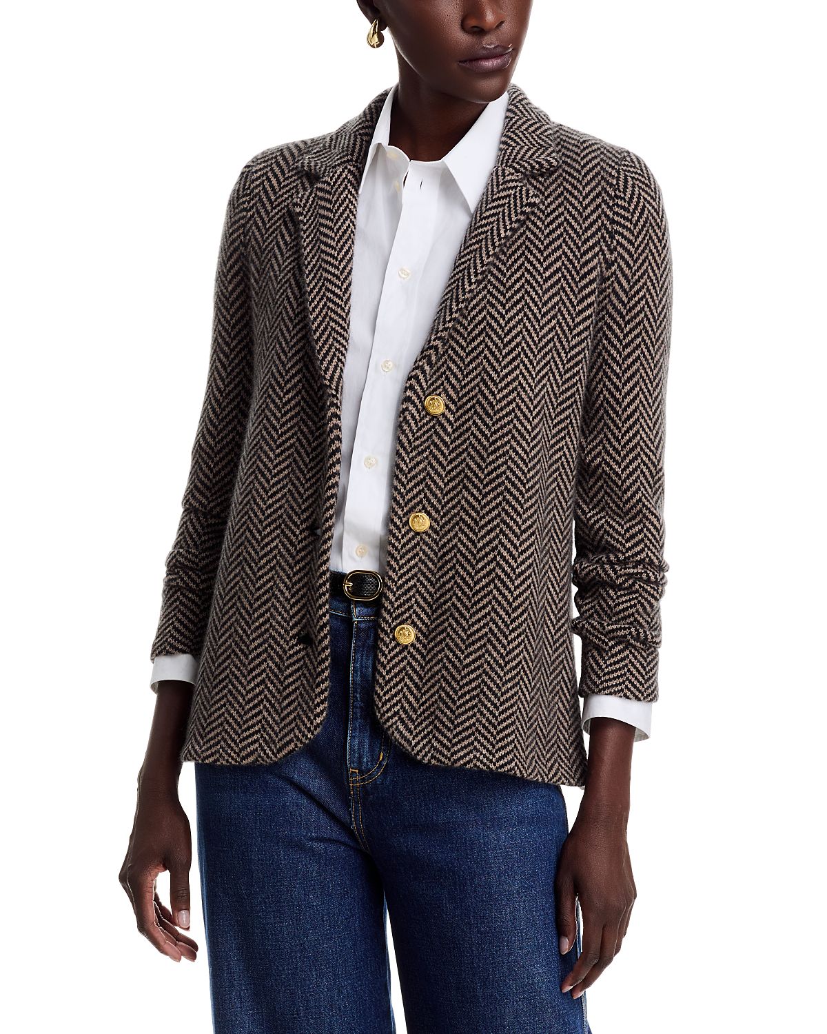 C by Bloomingdale's Cashmere Notch Lapel Cashmere Blazer - Exclusive
