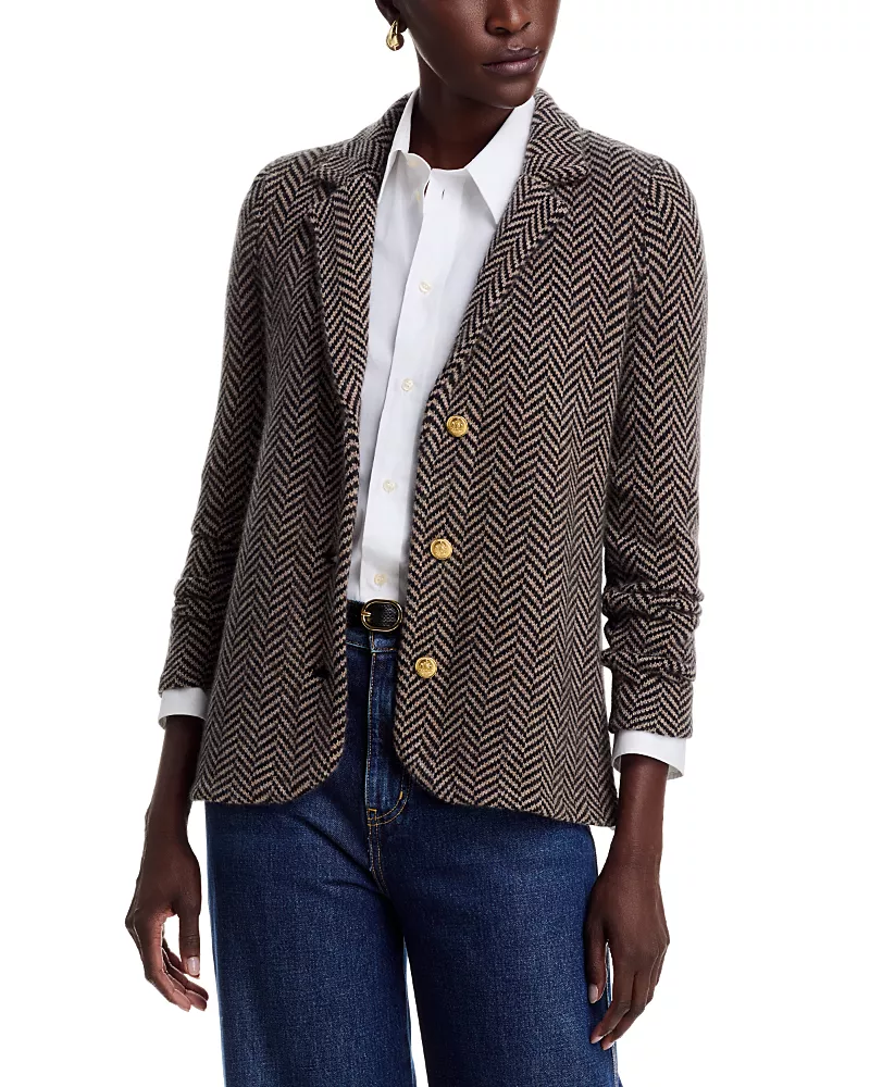 C by Bloomingdale's Cashmere Notch Lapel Cashmere Blazer - Exclusive