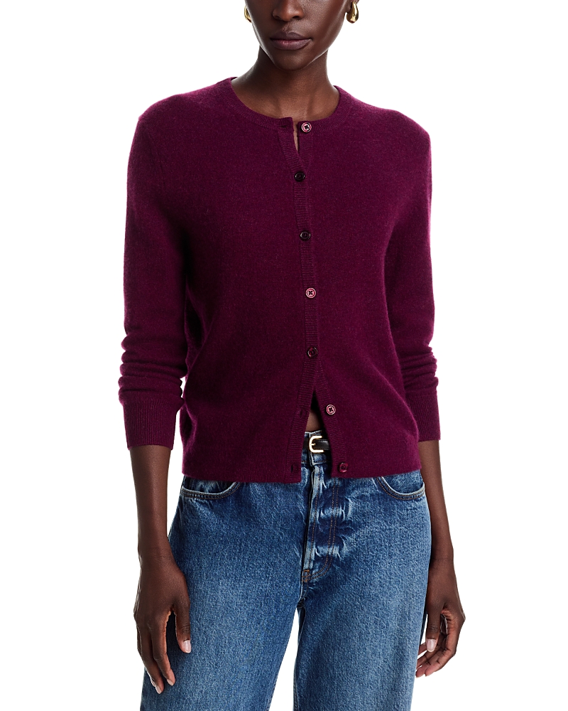 C By Bloomingdale's Cashmere Cashmere Crewneck Cardigan Sweater - Exclusive