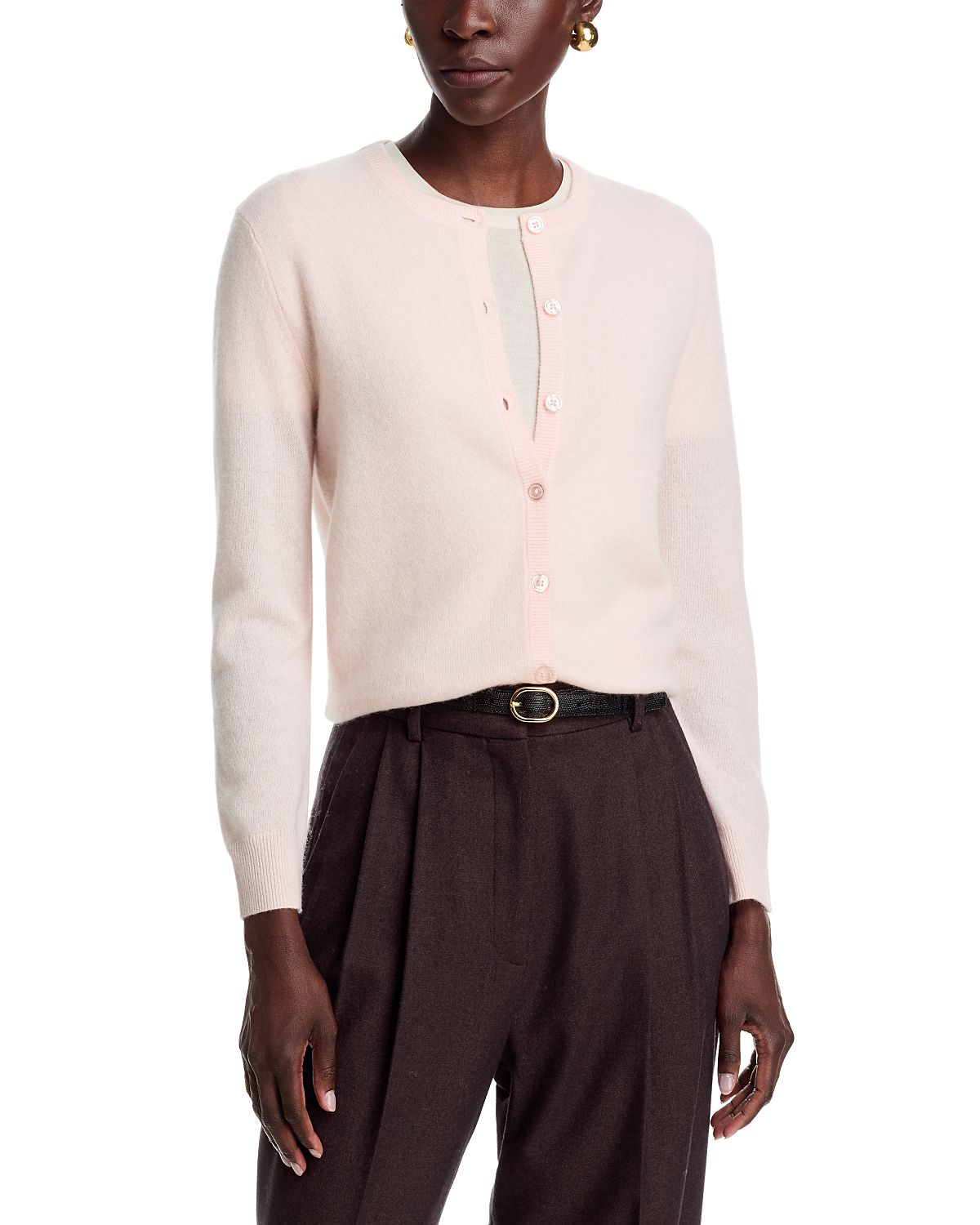 C by Bloomingdale's Cashmere Cashmere Crewneck Cardigan Sweater - Exclusive