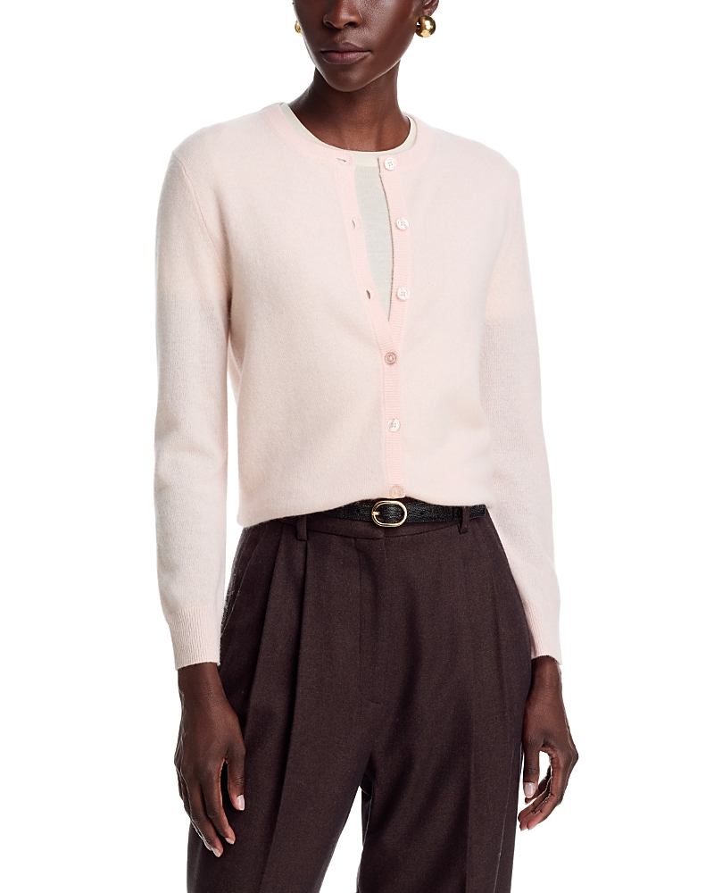 C by Bloomingdale's Cashmere Cashmere Crewneck Cardigan Sweater - Exclusive