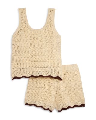Girls' Teen Crochet Tank Top & Shorts Set - Big Kid