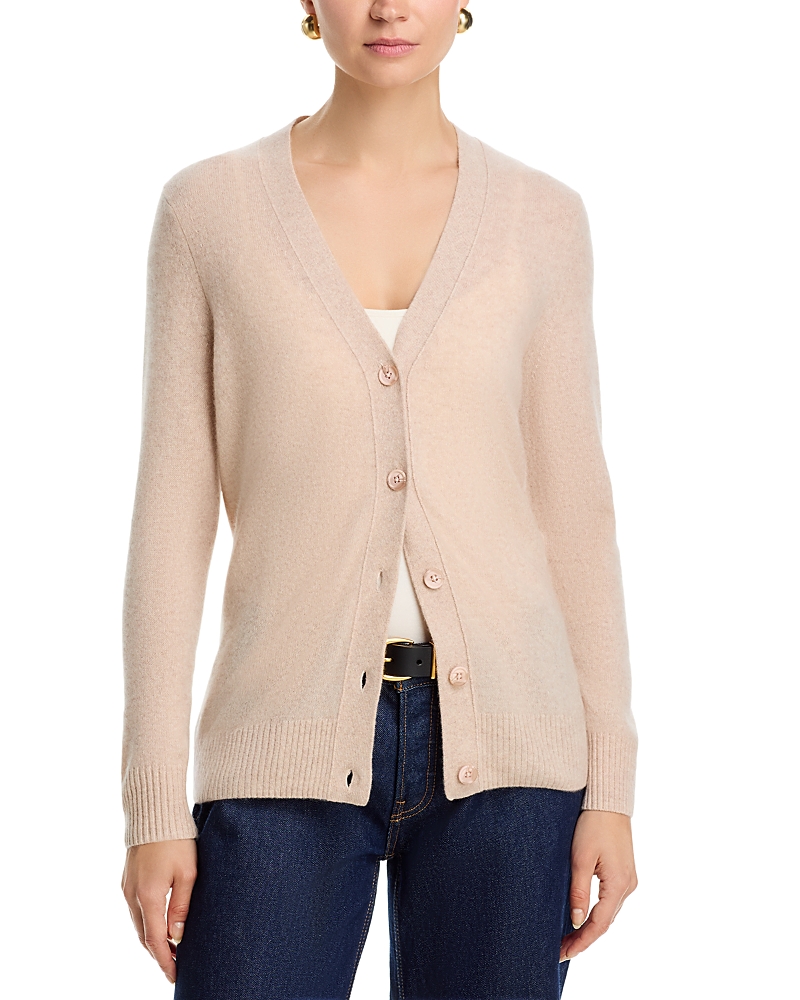 C by Bloomingdale's Cashmere 100% Cashmere Grandmother V Neck Cardigan Sweater - Exclusive