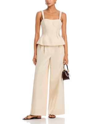 April Bustier Top & Leroy Pleated Wide Leg Pants