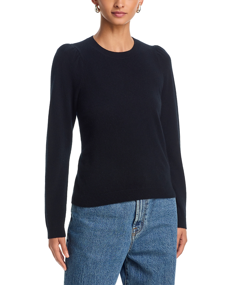 Aqua Ruched Puffed Shoulder Sweater - Exclusive
