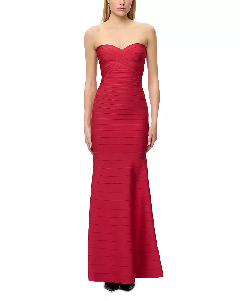 Herve Leger The Sara Strapless Gown