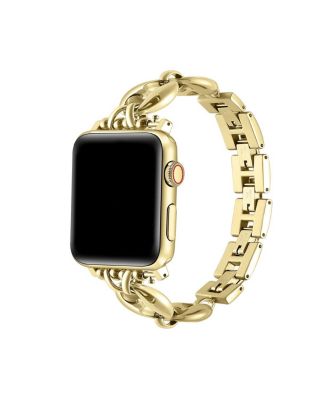 Posh Tech Poppy Stainless Steel Link Band For Apple Watch In Gray