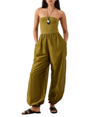 Mint Velvet Women's Bandeau Balloon Jumpsuit