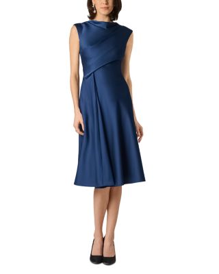 Crepe Back Satin Midi Dress - thumbnail 3