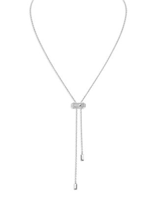 18K Gold Moderniste Diamond Tie Necklace, 0.10 tcw