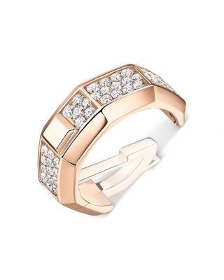 18K Gold Moderniste Diamond Single Clip Earring, 0.25 tcw