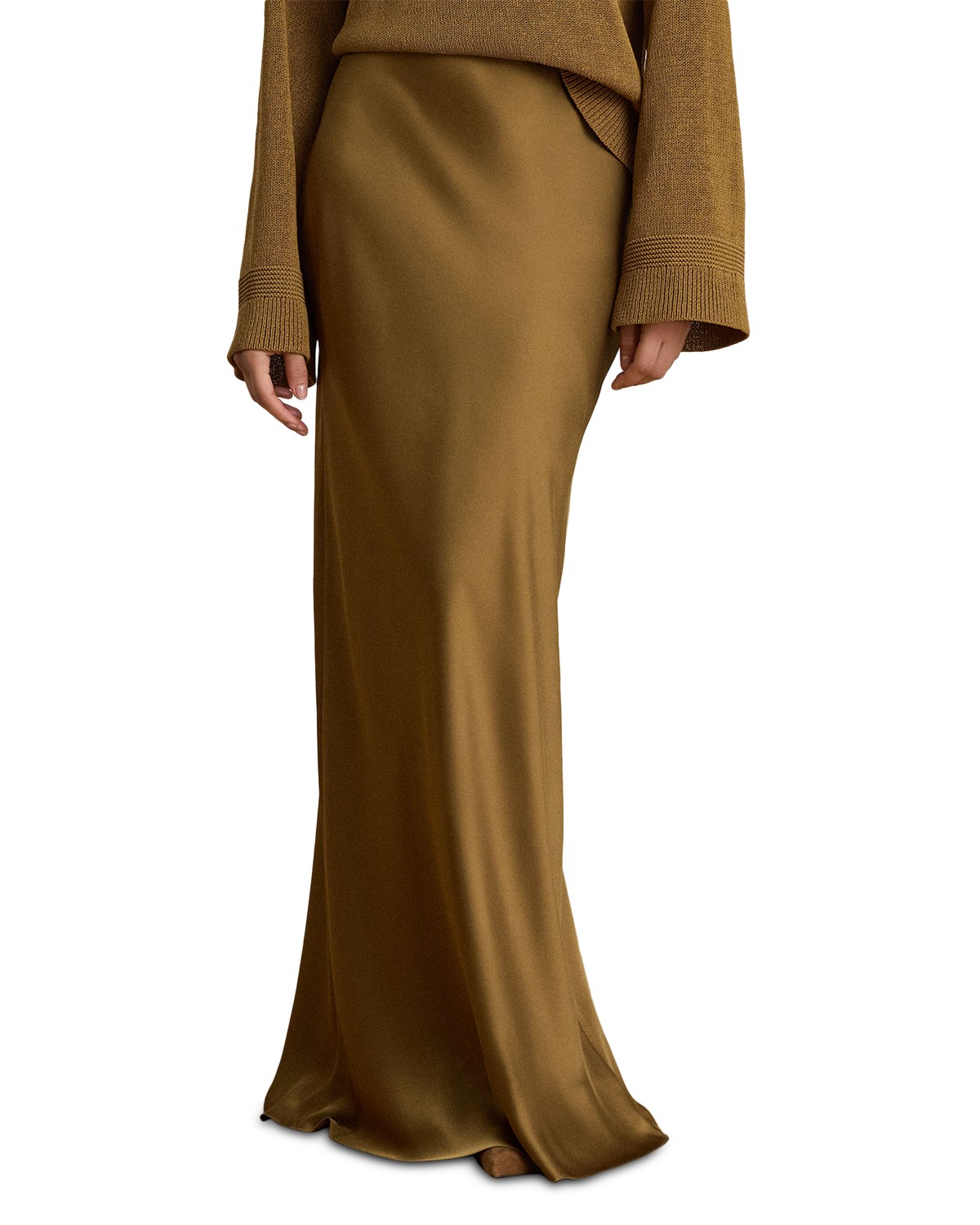 Satin Charmeuse Maxi Skirt