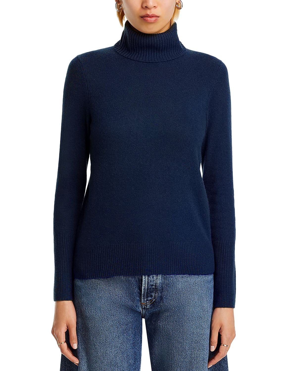 Aqua 100% Cashmere Turtleneck Sweater - Exclusive