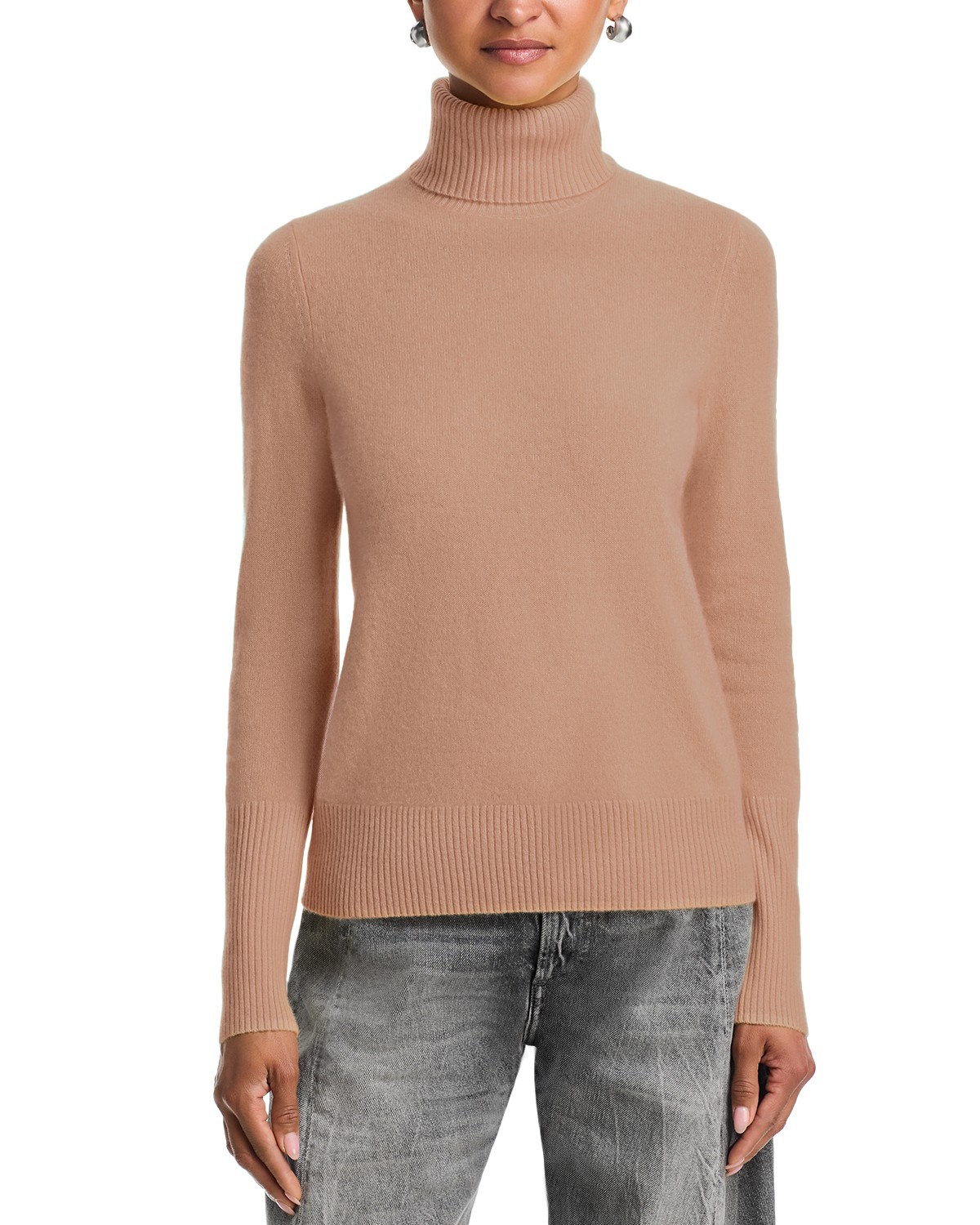 Cashmere blouson-sleeve sweater