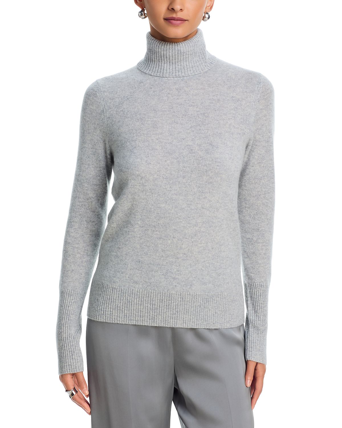 Aqua 100% Cashmere Turtleneck Sweater - Exclusive
