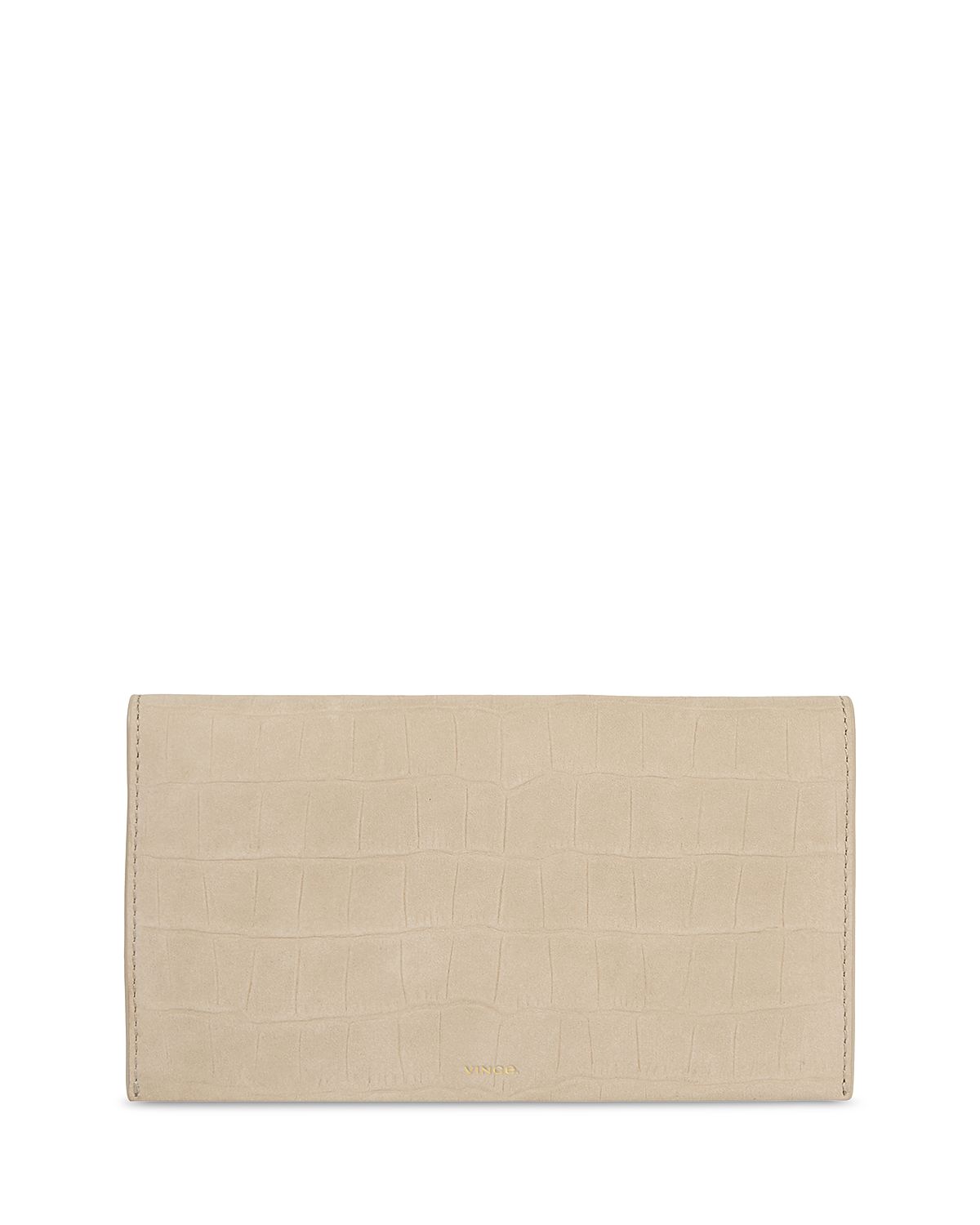 Vince Embossed Leather Continental Wallet
