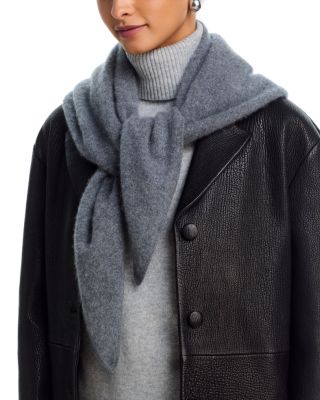 Brushed Cashmere Triangle Wrap - Exclusive