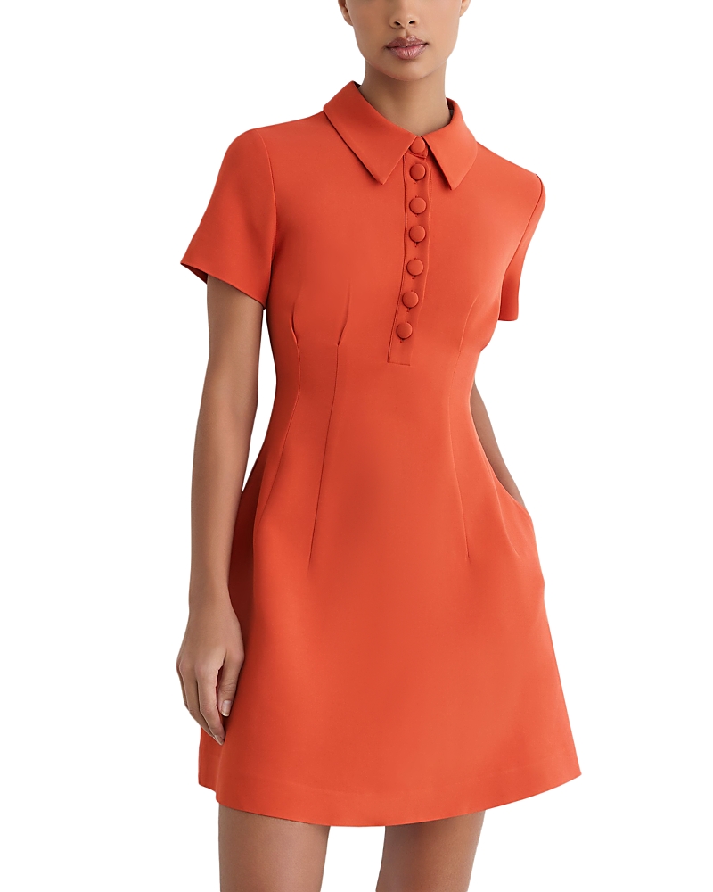 Reiss Marlie Collared Mini Dress
