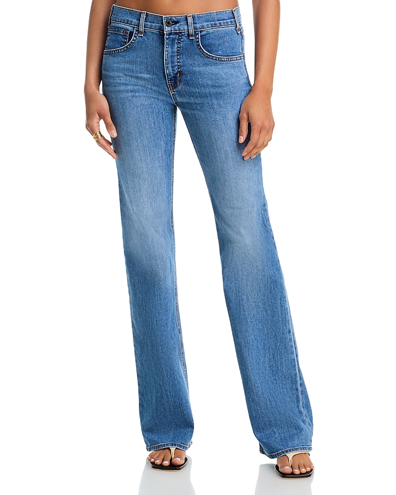 Askk Ny Cool Cat Low Rise Straight Jeans in Clean Berkeley